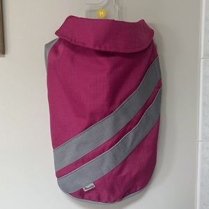 Good2go - Cute Dog Coat - Pink & Gray Jacket - Fleece Lining - Medium